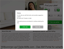 Tablet Screenshot of geile-milfs.com